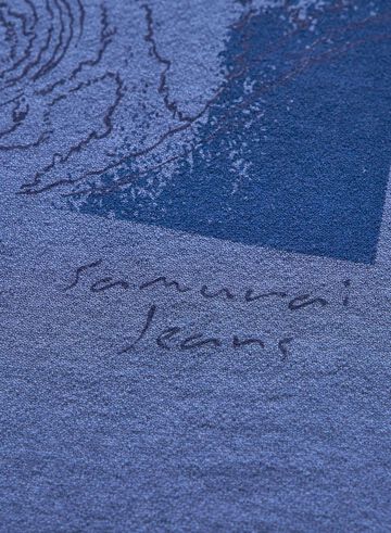 SJST25-106 "RASEN" INLAY LOOPWHEEL T-SHIRT,BLACK, small image number 5