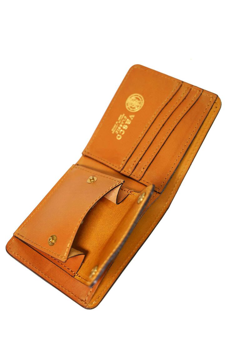 VSC-700 LEATHER VOYAGE SHORT WALLET COIN TYPE MEAL-CAMEL,Meal-Camel, medium image number 4
