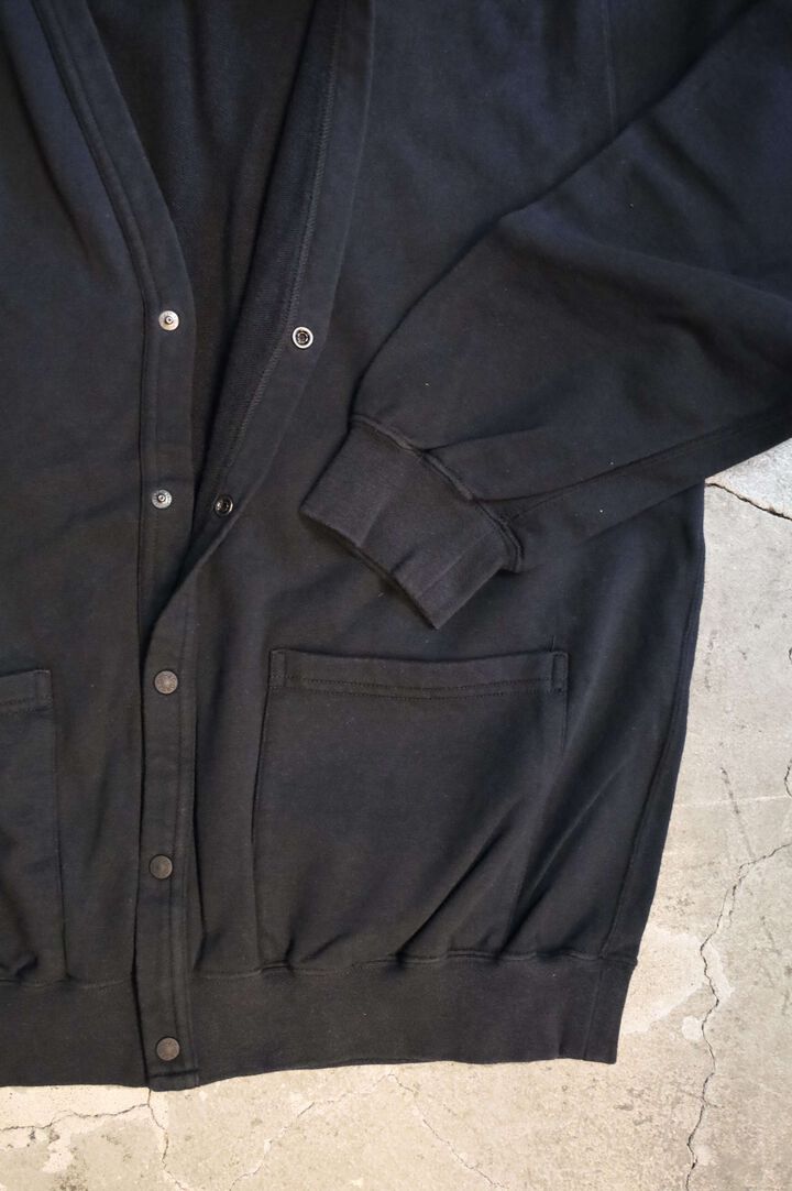 01-0043 LIGHT WEIGHT FRENCH TERRY SWEAT SHIRT CARDIGAN (02 NAVY),, medium image number 3