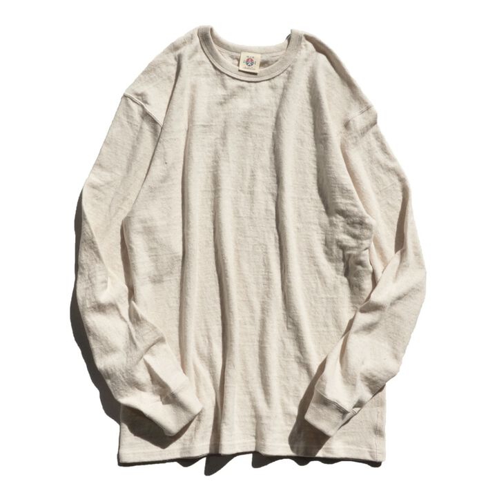 SJSLT-SC01 "Samurai Cotton Project" Long Sleeve Shirt-LIGHT KURI-S,LIGHT KURI, medium image number 0