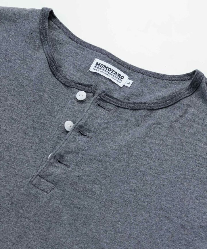 MTS0130M31 HENRY NECK BASEBALL HALF SLEEVE T-SHIRT-WHITE / BURGUNDY-L,WHITE / BURGUNDY, medium image number 10
