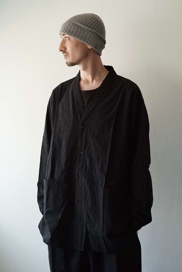 244SH06 GV-Poplin / Cardigan Shirts,LOGWOOD BLACK, small image number 1