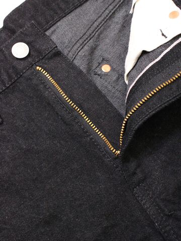 8074-1406 13.5oz 5 Pocket Selvedge Black Jeans Slim Fit,, small image number 3