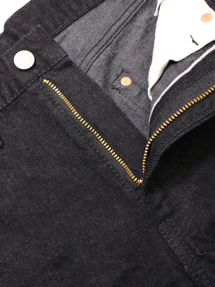 8074-1406 13.5oz 5 Pocket Selvedge Black Jeans Slim Fit,, medium image number 3