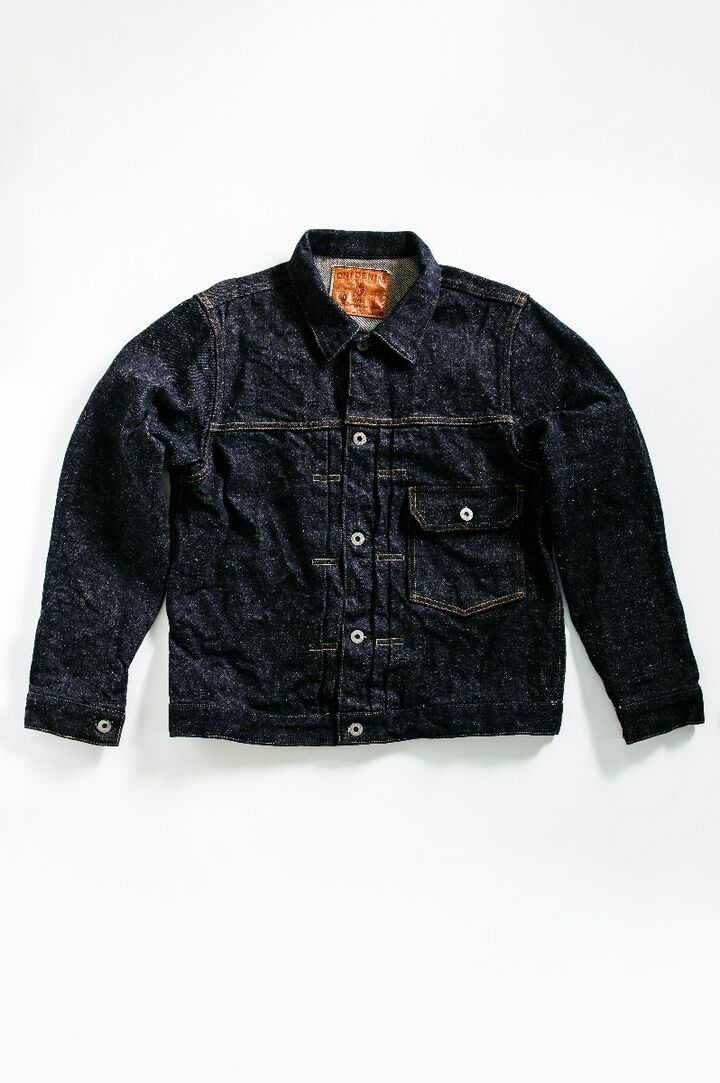 Oni 01507DIZR 20oz Dark Indigo Secret Denim 1st Type Jacket-One Wash-38,, medium image number 5