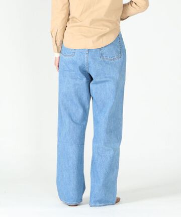 UP127305 High Waist Straight Bardot / 12oz Selvedge Denim-BLU-24,BLU, small image number 9