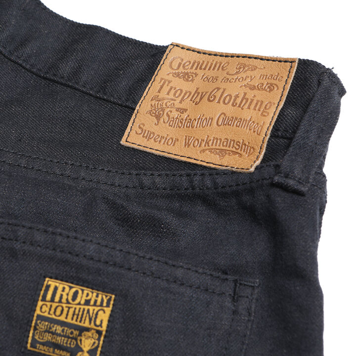 1908 13.5oz W Knee Narrow Blackie Denim,, medium image number 9