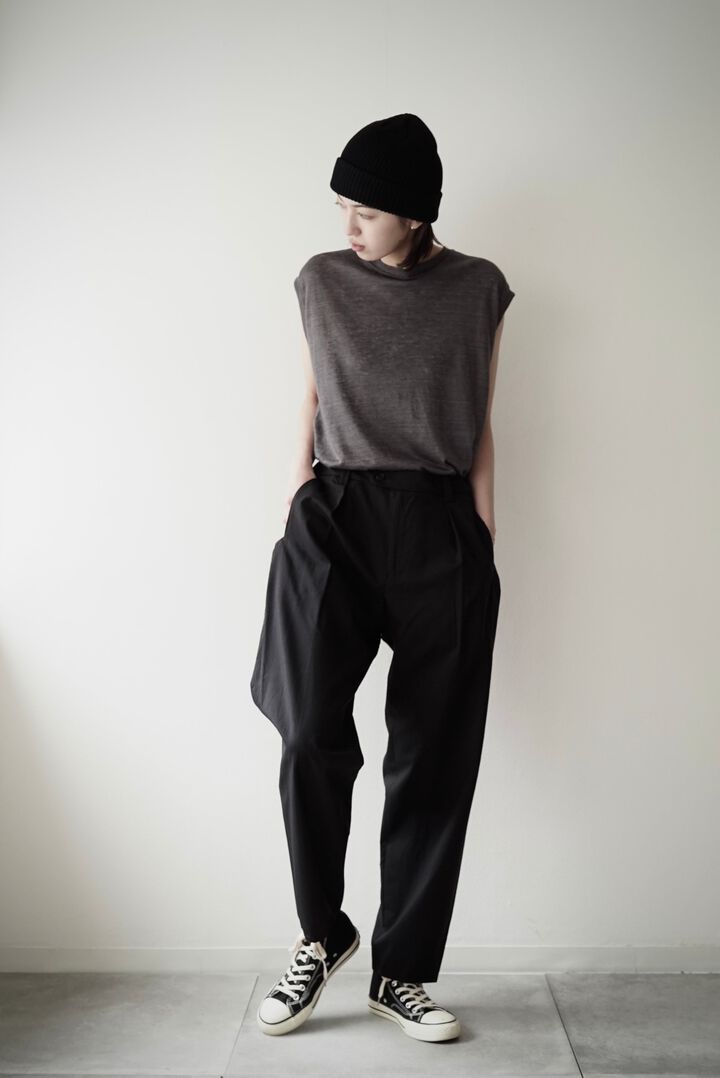 241PT02 Washable Wool Tro / The Slacks,DARK GRAY, medium image number 8