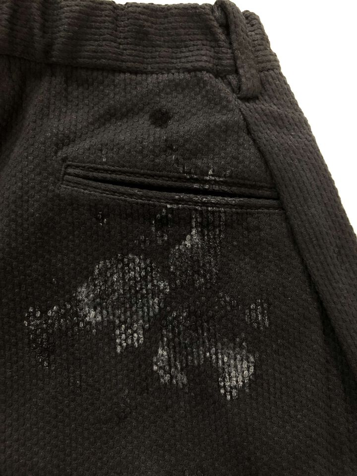 233PT20 Ancient Dyed Sashiko / W-Tuck Pants,LOGWOOD BLACK, medium image number 16