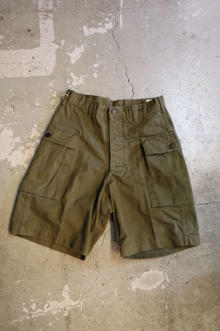 03-7250 U.S ARMY 2 POCKET CARGO SHORTS (76 ARMY GREEN),, medium image number 0