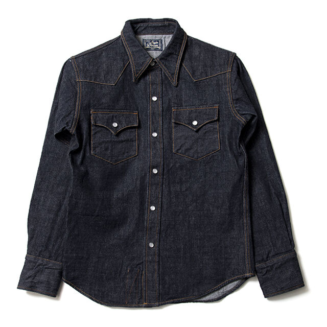 D5571 14oz denim western shirt