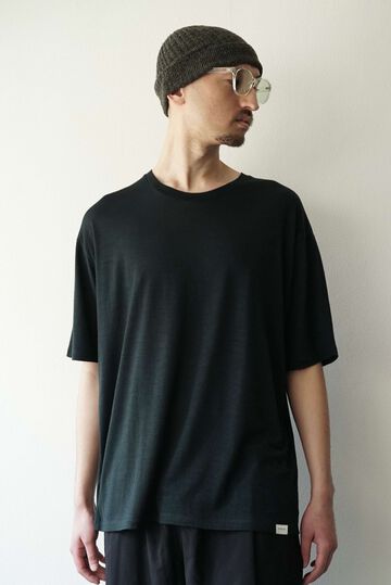 【CAPERTICA】CAP70801-_2 Super120s Washable Wool Jersey / S120 Wool Tee,CHALKBOARD, small image number 0