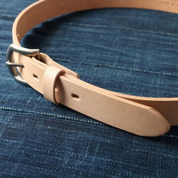 LE-4346 "Himeji Leather" 30mm Leather Belt,NATURAL, small image number 1