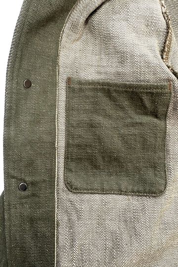 ONI03502-OLD18 18oz Olive Denim Coverall,, small image number 12