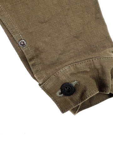 ONI01507L-HOX-OLB 13oz Sulfur dye Heavy Oxford Olive Brown TypeⅠJacket,, small image number 5