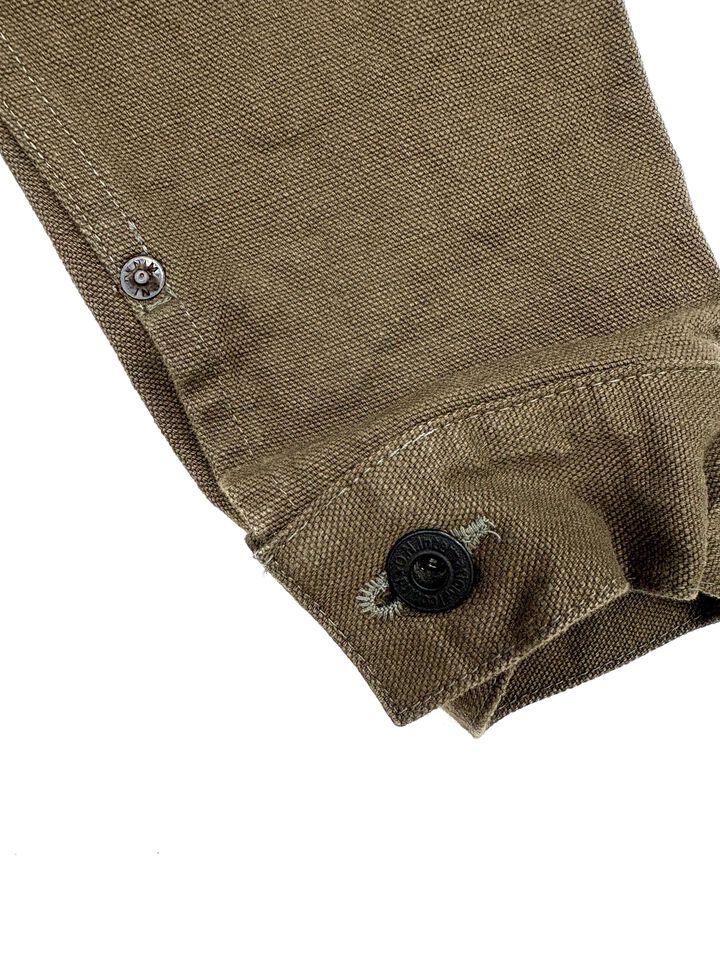 ONI01507L-HOX-OLB 13oz Sulfur dye Heavy Oxford Olive Brown TypeⅠJacket,, medium image number 5