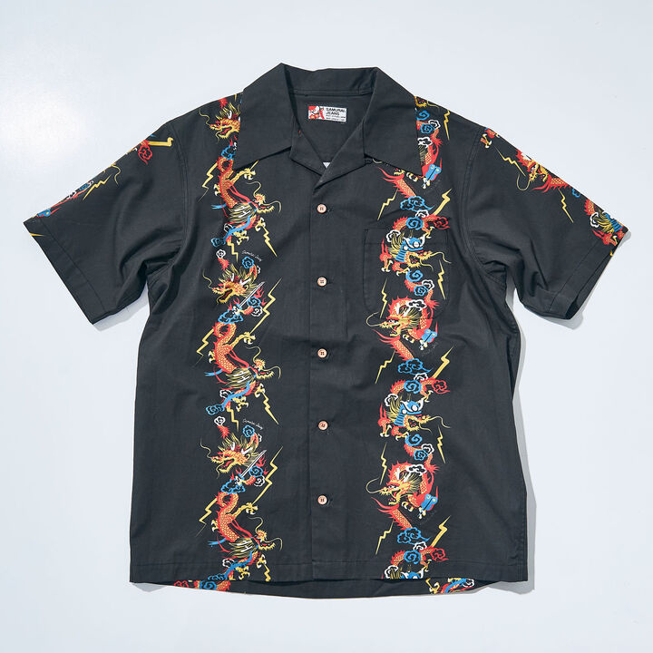 SSA24-01 Dragon Hawaiian Shirt,, medium