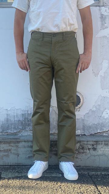 F0514 NARROW U.S TROUSERS TAPERED-OLIVE-3L,OLIVE, small image number 8