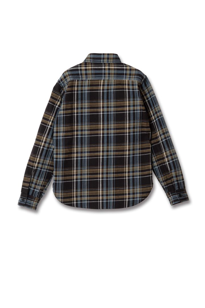 5752 Flannel Check Shirt,ORANGE, medium image number 5