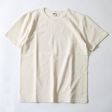 BR-8145 Vintage V Gudget Short Sleeve T-shirts (6 COLORS)-IVORY- M,IVORY, small image number 1