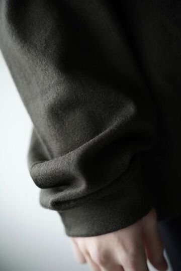 【CAPERTICA】CAP707CS32 Super140s Washable Wool MW_Jersey / Wool Trainer,OLIVE, small image number 8