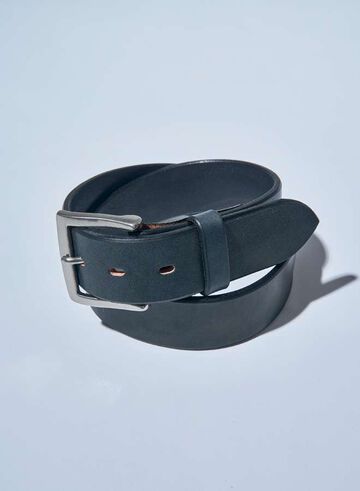 A301-AI Tochigi Leather Indigo-dyed Belt (Gold Buckle),GOLD, small image number 1