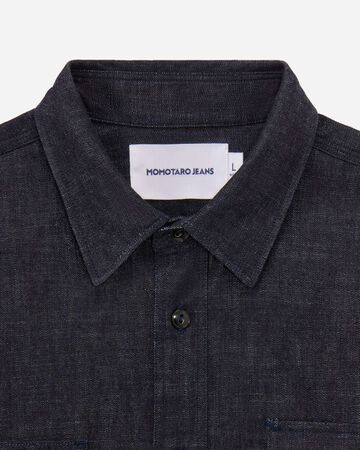 MMLS3001 8oz TRIPLE STITCH L/S DENIM SHIRT(TWO STRIPES),INDIGO, small image number 6