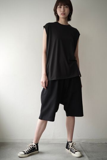 【CAPERTICA】CAP706PT33-BC Barathea Cloth / Sarrouel Shorts,BLACK, small image number 6