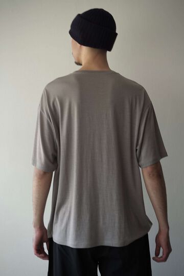 【CAPERTICA】CAP70801-_2 Super120s Washable Wool Jersey / S120 Wool Tee,CHALKBOARD, small image number 5