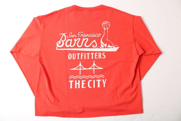 BR-26141 BOXY L/S TEE PT,RED, medium image number 0