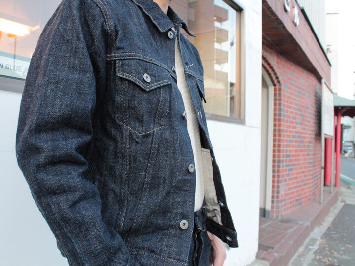 ONI02207PKIRAKUII 12oz KirakuII Natural Indigo 3rd Type Jacket with