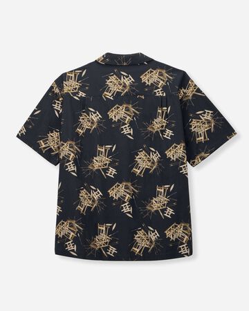 MMSS6004 COTTON/RAYON S/S SHIRT,BLACK, small image number 1