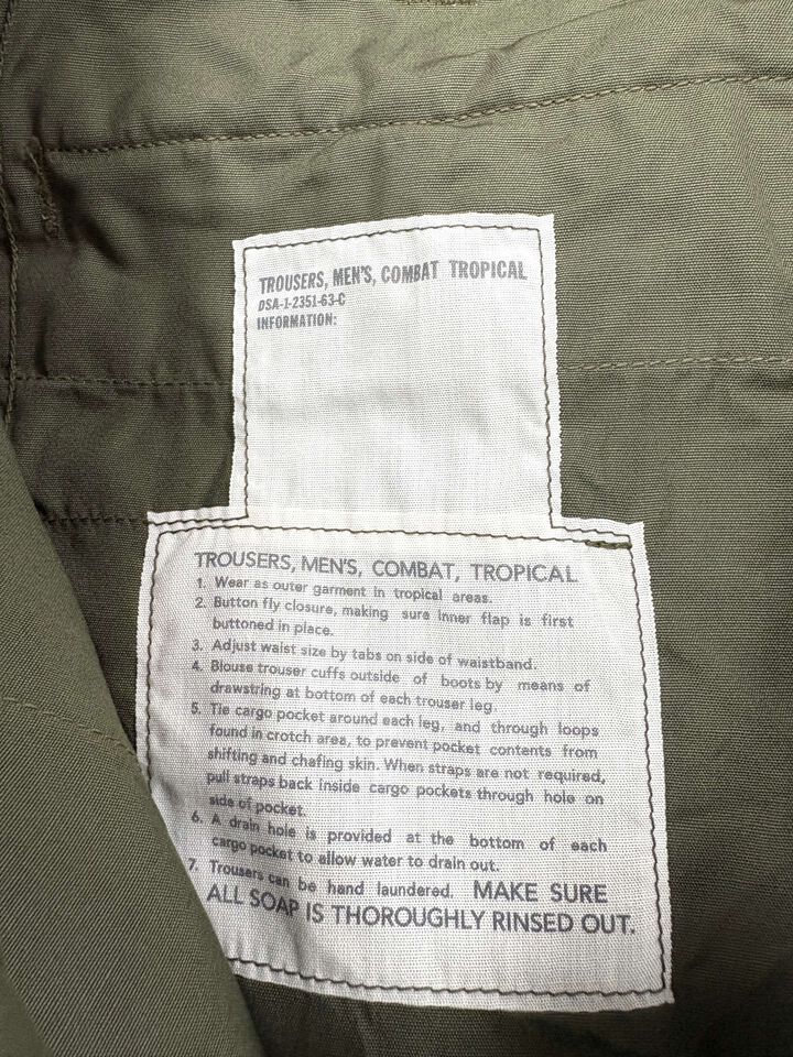 Lot No. BR42500 / TROPICAL TROUSERS SHORT LENGTH,OLIVE, medium image number 7