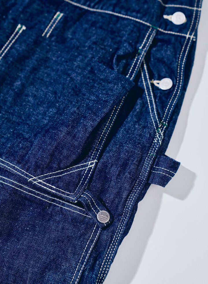 SJOVAL-SC01 10oz Samurai Cotton Denim Overalls,, medium image number 4
