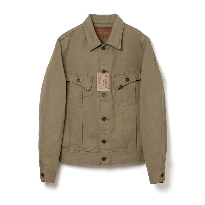 D4594 13oz Ochi wata (cotton waste) Denim Jacket,BROWN, medium image number 8