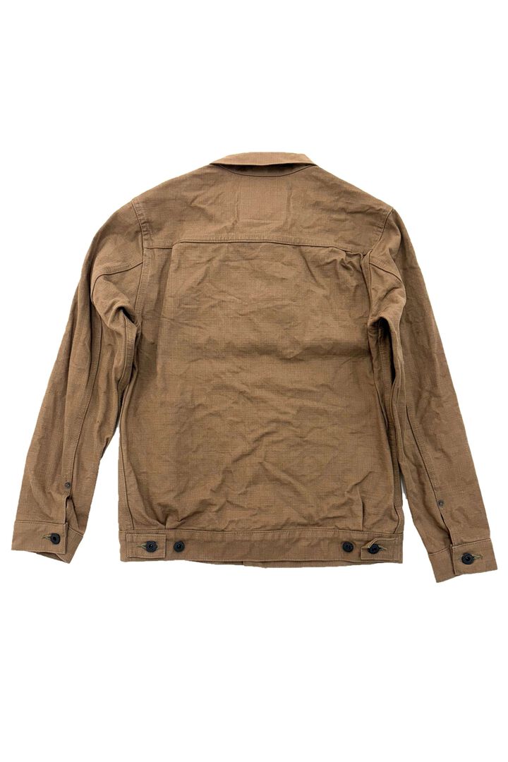 ONI02516P-HOX-BRK Sulfur Heavy Oxford Brown Khaki TypeⅡ Jacket with warm pocket,, medium image number 2
