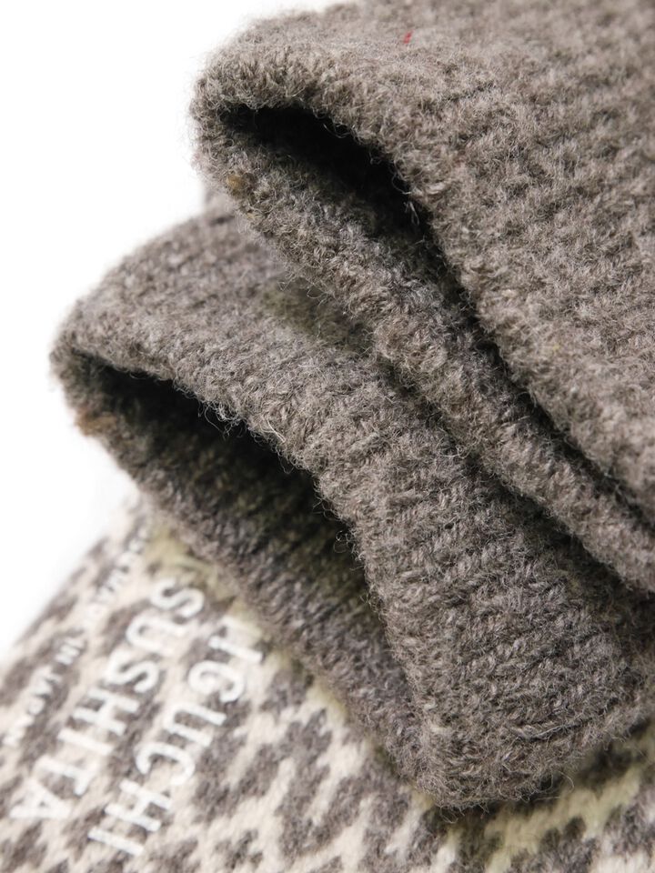 NK0119 Women's Wool Jacquard Socks (Oatmeal,Grey,Wine),OATMEAL, medium image number 17