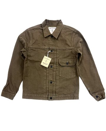 ONI01507L-HOX-OLB 13oz Sulfur dye Heavy Oxford Olive Brown TypeⅠJacket,, small image number 0