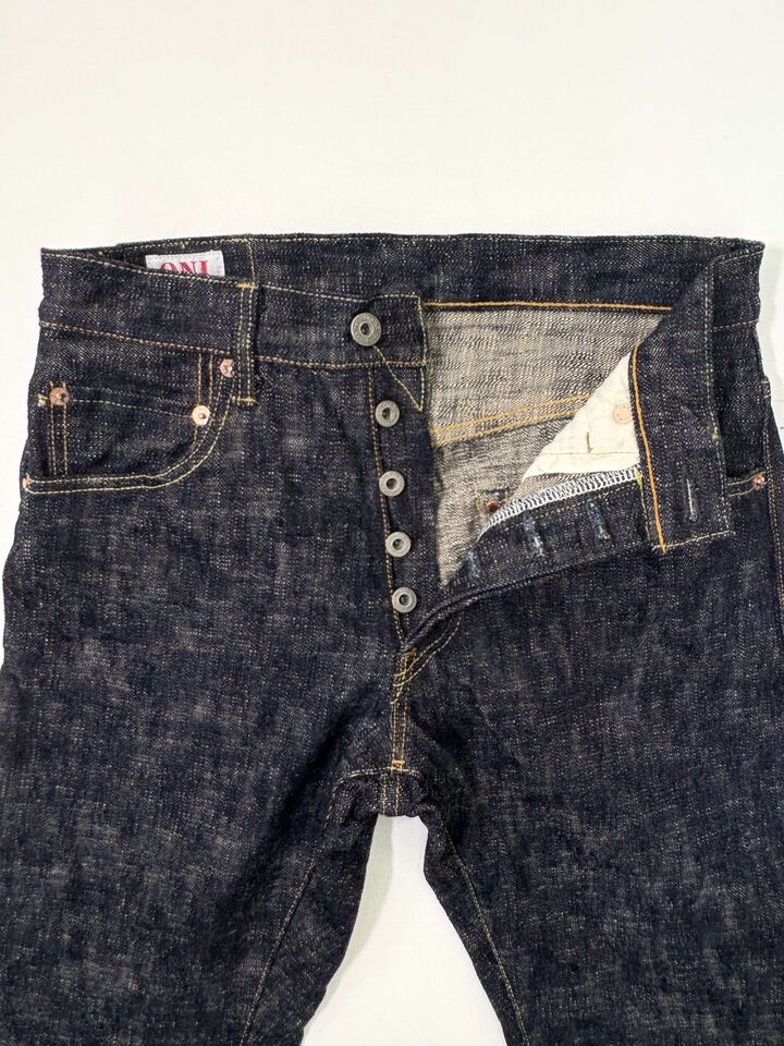 ONI902-KASURI 17oz ONI Kasuri Denim High Rise Relax Tapered,, medium image number 2