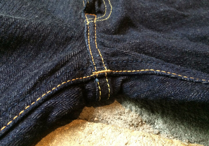 GZ-16SLST-Z01HBZIPOW 16oz Herringbone ZIP jeans Slim Straight(One washed),, medium image number 4