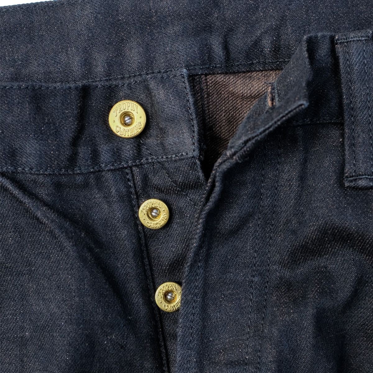 DENIMIO | 1906 13.5oz Original Blackie Denim W Knee Standard Pants