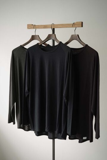 CAP708CS24 Super140s Washable Wool Jersey /Baseball Tee,SHIGOKU-IRO, small image number 11