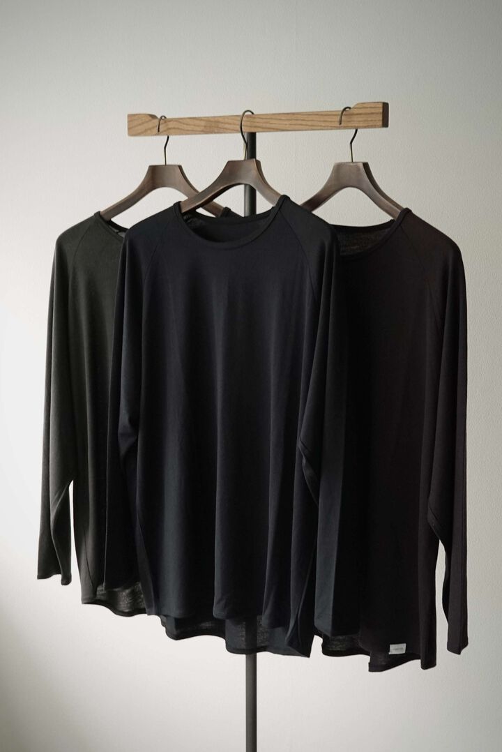 CAP708CS24 Super140s Washable Wool Jersey /Baseball Tee,SHIGOKU-IRO, medium image number 11