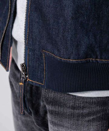 JBOT1307 13oz Denim Bomber Jacket,INDIGO, small image number 11