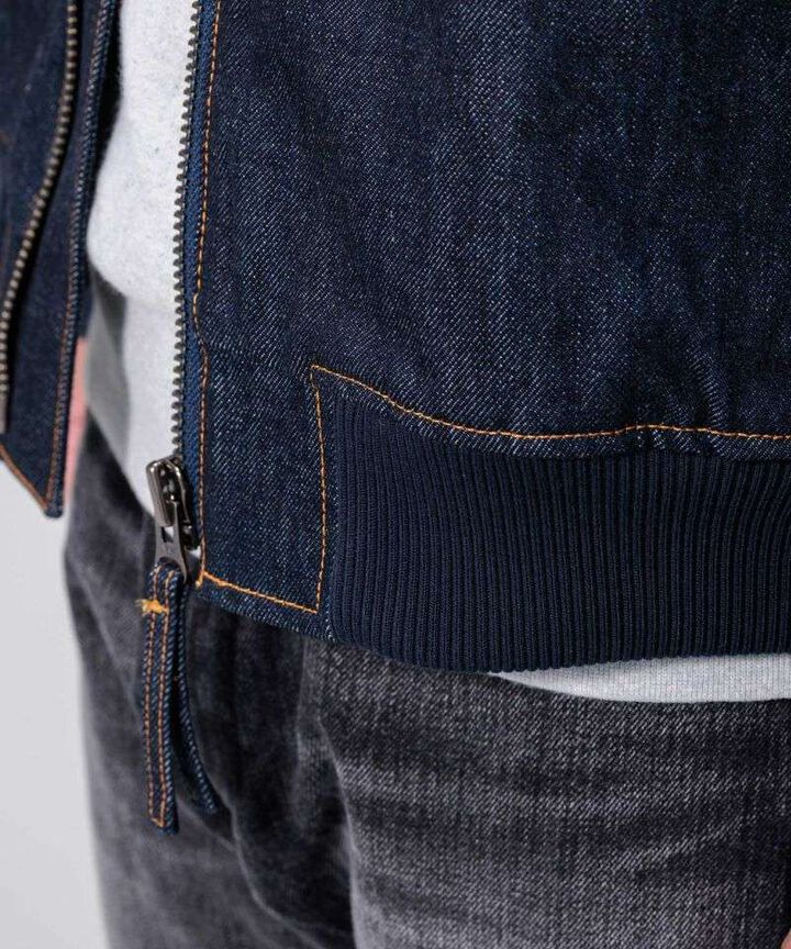 JBOT1307 13oz Denim Bomber Jacket,INDIGO, medium image number 11