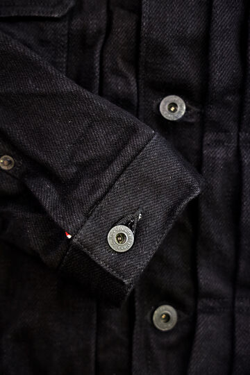 ONI-02516PZR-BK 20oz Secret Black Denim Type II Jacket with handwarmers,, small image number 5