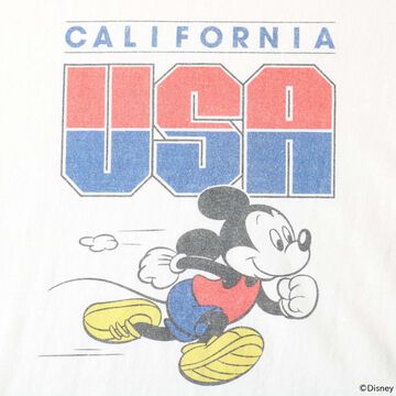 BR-25178 “STANDARD” TSURIAMI Crew Neck Print T-Shirt Mickey Mouse【Special Item】,GRAY, small image number 8