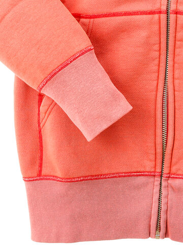 BARNS BR-3010 VINTAGE ZIP PARKA COZUN SWEAT MADE BY UNION SPECIAL (RED),RED, small image number 3