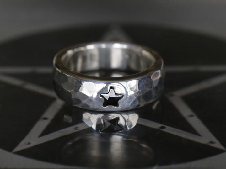 16AJK-240 Black Star Ring,, medium image number 4