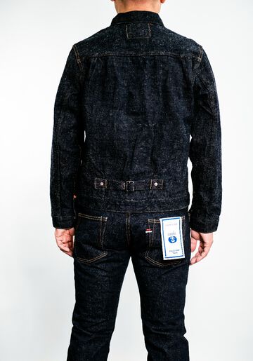 Oni 01507DIZR 20oz Dark Indigo Secret Denim 1st Type Jacket-One Wash-38,, small image number 4